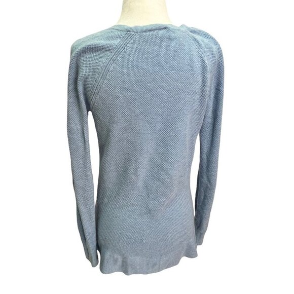 GAP Blue Cotton V-Neck Lightweight Long Sleeve Size S - Picture 3 of 9